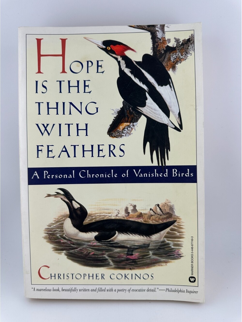 Hope Is the Thing with Feathers: Vanished Birds by Christopher Cokinos